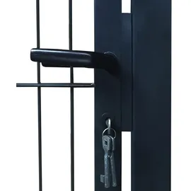 vidaXL 2D Zauntor (Einzeltor) 106 x 170 cm Anthrazitgrau