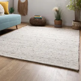 Steffensmeier Handwebteppich, Beige, Naturmaterialien, Rechteckig, 130x190 cm beidseitig verwendbar, Teppiche | Böden, Teppiche, Naturteppiche