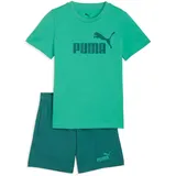 Puma Kinder Set T-Shirt Logo Tee + Short Set 685240-40 116 - Vibrant Green - 116