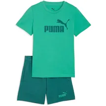 Puma Kinder Set T-Shirt Logo Tee + Short Set 685240-40 116 - Vibrant Green - 116