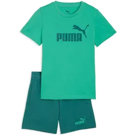 Puma Kinder Set T-Shirt Logo Tee + Short Set 685240-40 116 - Vibrant Green - 116