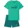 Puma Kinder Set T-Shirt Logo Tee + Short Set 685240-40 116 - Vibrant Green - 116