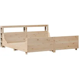 vidaXL Massivholzbett 180 x 200 cm Braun