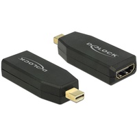 DeLock DisplayPort 1.2 [Stecker]/HDMI [Buchse] Adapter, aktiv, schwarz (65573)