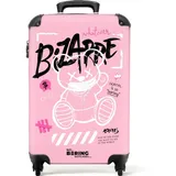 noboringsuitcases 4-Rollen Cabin 55 cm / 36 l rosa/teddybär