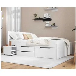 Inter Link Bett mit Stauraum Efetivo inkl. Nachtkommode und Lattenrost 140x200 cm