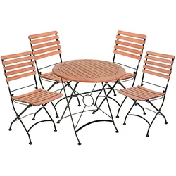 Sitzgruppe Gartenmöbel Sitzecke Tisch Gartentisch Stuhl Klappsuhl