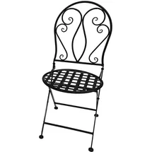 Mojawo Gartenstuhl Klappstuhl 42 x 53 x 88 cm schwarz