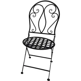 Mojawo Gartenstuhl Klappstuhl 42 x 53 x 88 cm schwarz