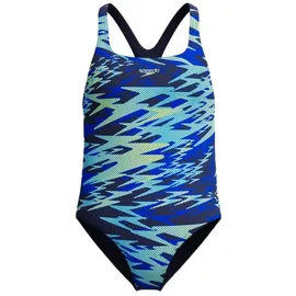 Speedo Hyperboom Print Medalist Badeanzug Blau 152