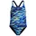 Speedo Hyperboom Print Medalist Badeanzug Blau 152