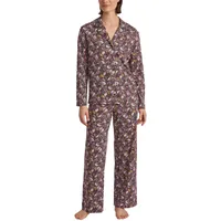 CALIDA African Dreams Pyjama, durchgeknöpft Damen, aus 100% Supima Baumwolle - 48-50