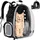 purlov Haustier Rucksack 10 kg Schwarz