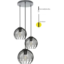 OTTO home Tonnia 3-flg. Ø 25 cm schwarz matt