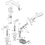 Hansgrohe Metropol 4-Loch Wannenarmatur F-Set Bügelgriff chrom