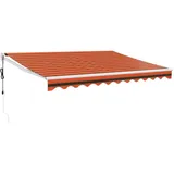 vidaXL Markise elektrisch 350 x 250 cm orange und braun