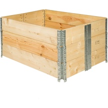 Tectake Hochbeet 3 120 x 80 x 57 cm natur