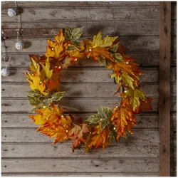 STAR TRADING LED-Kranz AUTUMN 30 warmweiße LED