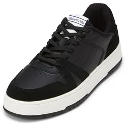 Sneaker MARC O'POLO "mit robuster Gummisohle", Herren, Gr. 46, schwarz, Obermaterial: 100% Leder (Rind), unifarben, casual, Schuhe