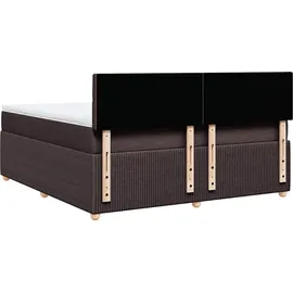 vidaXL Boxspringbett 180 x 200 cm Dunkelbraun