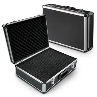 PeakTech Universalkoffer P 7310 – abschließbarer Universal-Transportkoffer mit Würfelschaumstoff – tragbarer Fotokoffer – robuster Koffer mit Schutz vor Regen und Staub – Groß (460 x 330 x 150 mm)