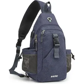 luxuskollektion Canvas Brusttasche Schultertasche Sling Bag für Wandern