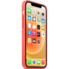 Apple iPhone 12 | 12 Pro Silikon Case mit MagSafe zitruspink