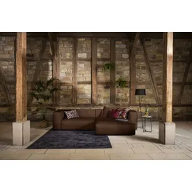 W.Schillig Hocker around-the-block Leder 120 x 39 x 60 cm Braun