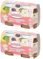 BABYBIO Pomme Pruneau Purée 2x260 g