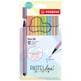 Stabilo Pen 68 Pastellove 12 St.
