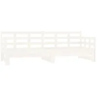 VidaXL Tagesbett Ausziehbar Weiß Massivholz Kiefer 2x(80x200) cm