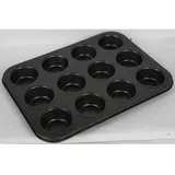 Buri 12x 12er Muffin-Backblech antihaftbeschichtet Muffins backen 144 Muffins