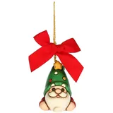 Thun THUN, Weihnachtsschmuck Zwerg Oliver aus hochwertiger Keramik, kleine Version, Weihnachtsdekoration, Sammlerstück, Geschenkidee für Weihnachten, 4,1 x 3,8 x 5,4 cm