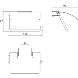 EMCO Flow Papierrollenhalter, 270000101,