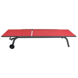 VCM Sonlas Sonnenliege 192 x 58 x 32 cm Rot