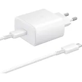 Samsung USB-C Ladeadapter mit Schnellladefunktion 45W + USB-C Kabel EP-TA845