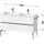 Duravit Waschtischunterschrank 2 Auszüge 128 x 59,2 x 47,7 cm Blassgrün Matt