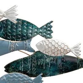Casablanca by Gilde Gilde Wandrelief Pesca Dunkelblau Hellblau Weiß 30 cm x 71 cm
