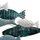 Casablanca by Gilde Gilde Wandrelief Pesca Dunkelblau Hellblau Weiß 30 cm x 71 cm