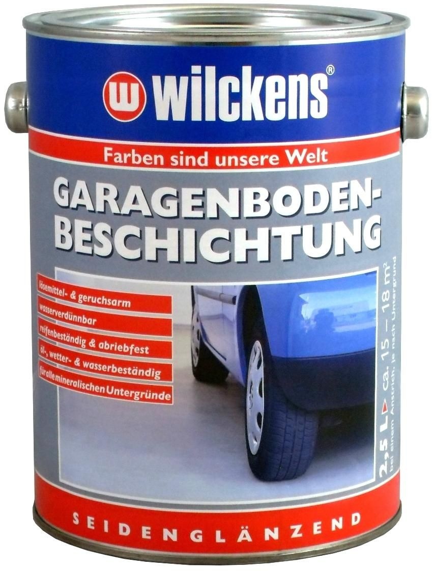 Wilckens Garagenboden-Beschichtung Silbergrau 2,5 ltr.