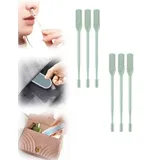 Nasenhaarschneider, Nasal Hair Cutter, 2024 New doppelseitiges Nasenhaarmesser, Nasenlochhaarentferner-Werkzeug,Ohne Strom, Hygienisch (Green, 6PCS)