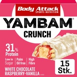 Body Attack YamBam Crunch - 15x55g - White Chocolate Raspberry Vanilla,