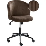 Beliani MILES Cord Dunkelbraun