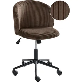 Beliani MILES Cord Dunkelbraun