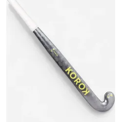 Feldhockeyschläger Erwachsene Experten Low Bow 95 % Carbon - FH995 grau/gelb 36,5