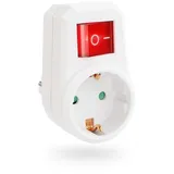greate Steckdosenadapter mit Schalter - 1er Pack