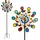 Lemodo Windrad Garten Metall 213 cm Bunt