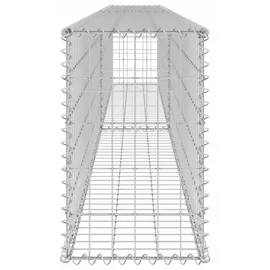 vidaXL Gabionenwand mit Abdeckung 300 x 30 x 50 cm