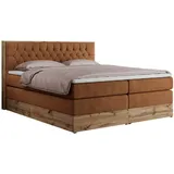 MKS Boxspringbett 160 x 200 cm H4 Orange