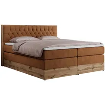 MKS Boxspringbett 160 x 200 cm H4 Orange